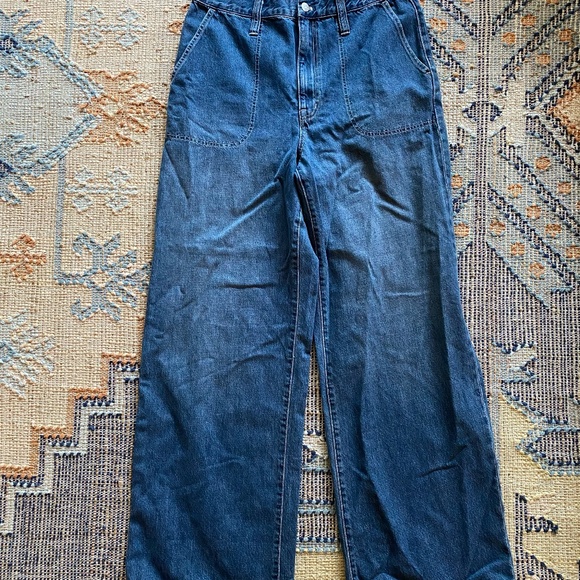 Madewell Superwide Leg Jeans Size 31 - Picture 3 of 11